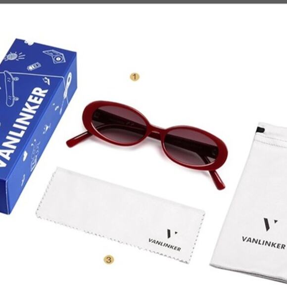 Polarized Retro Oval Sunglasses for Women and Men Small 90s Style VL9580 - Picture 1 of 5